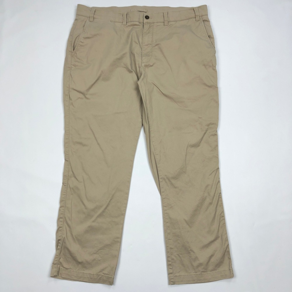 Duck Head Gold School Khaki Chino Pants Mens 40x30 Tan Straight Leg Stretch